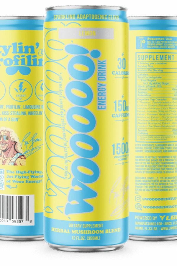 Mushroom infused energy drinks